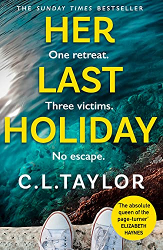 Book cover with yellow title text over a blurred ocean and rocky shore.