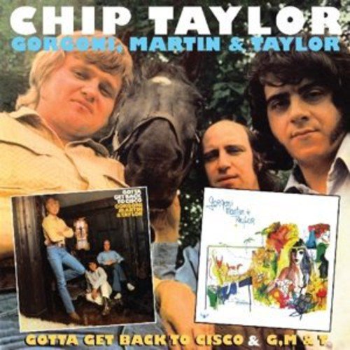 "CD cover with three men and a horse, featuring inset album artwork images."