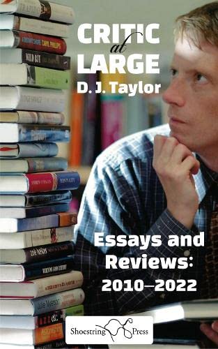 Book cover with a stack of books and a man in thought.