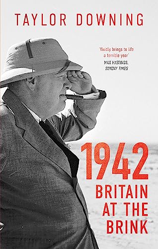 Book cover: Winston Churchill in profile with title "1942: Britain at the Brink".