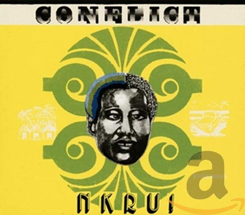 CD cover: portrait of a man with green and yellow floral design.