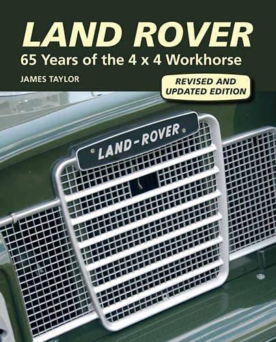 Book cover featuring the front grille and Land-Rover badge of a green vehicle.