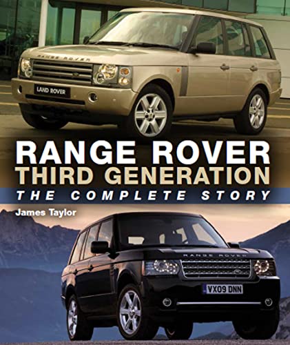 Book cover featuring a beige Range Rover, titled "Range Rover Third Generation.
