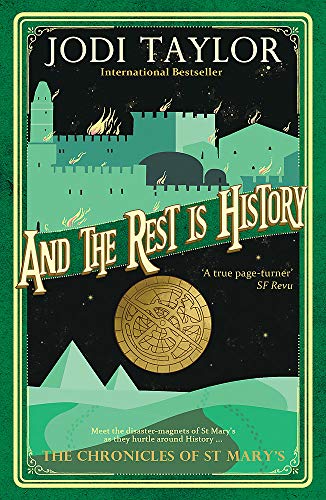 Book cover: illustrated castle, gold text, and circular design on dark background.