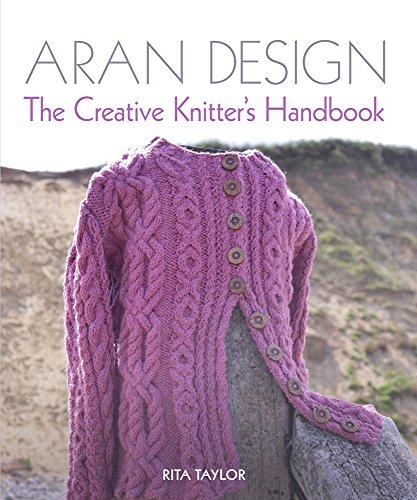 Book cover featuring a textured, purple Aran knit cardigan on a mannequin.