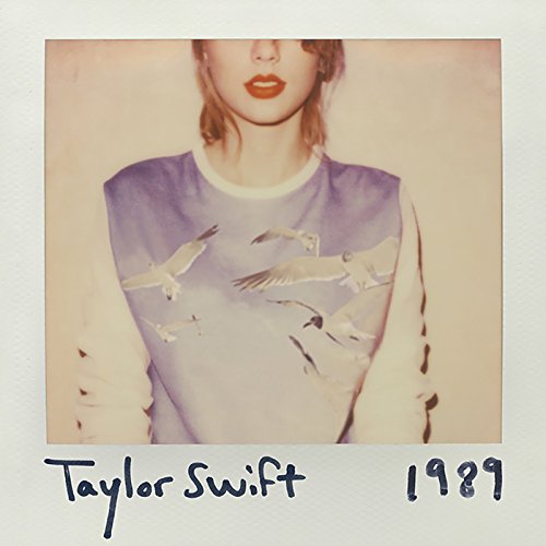 Taylor Swift's album cover featuring a woman in a bird-printed sweater.