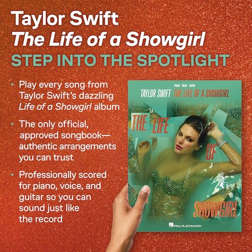 Taylor Swift songbook cover featuring her in a turquoise dress.