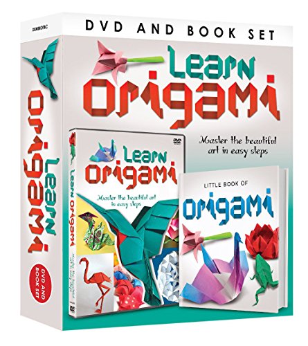 Learn Origami DVD and book set featuring paper-folded figures on a white background.