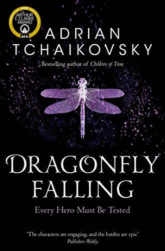 Book cover: purple dragonfly against a dark, speckled background.