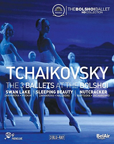Blu-ray cover featuring ballet dancers on stage with blue lighting and white text overlays.
