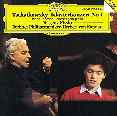 CD cover: Karajan and Kissin, Tchaikovsky Piano Concerto No. 1.