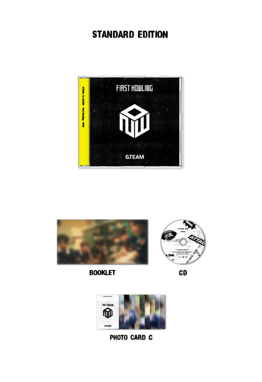 &TEAM First Howling: NOW standard edition CD set including booklet, disc, and photo cards.
