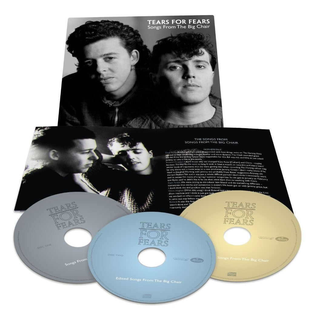 Tears For Fears “Songs From The Big Chair” CD package with three discs.