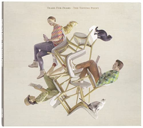 Tears For Fears album cover: people and cats on stacked chairs.