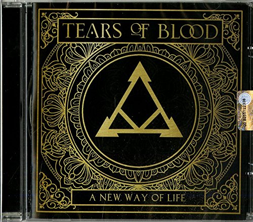Black CD case with gold text, triangle symbol, and ornate border.