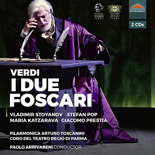 CD cover for Verdi’s “I Due Foscari” opera featuring Vladimir Stoyanov.