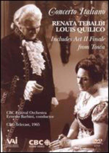 DVD cover featuring Renata Tebaldi and Louis Quilico in opera costumes.