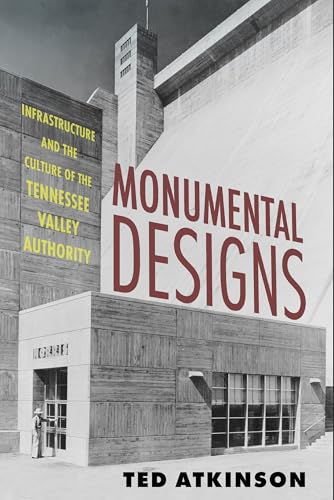 Book cover: "Monumental Designs" with a large industrial building image.