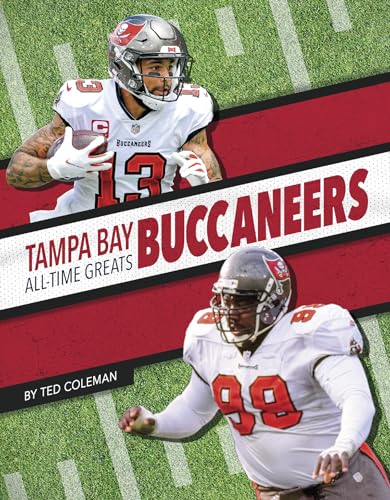 Book cover featuring Tampa Bay Buccaneers football players, red and white design.