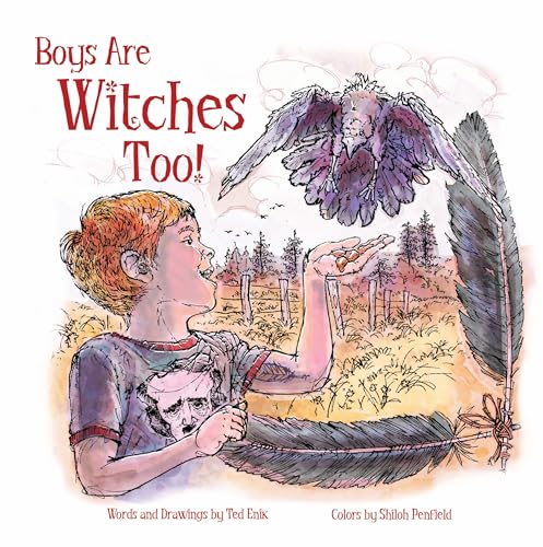Book cover: boy looking up at a raven with outstretched hand.