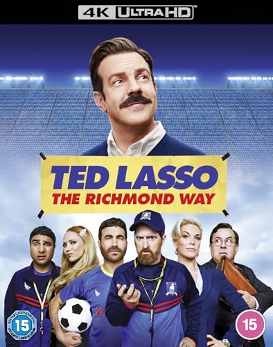 Ted Lasso Blu-ray cover featuring Ted and the AFC Richmond team.