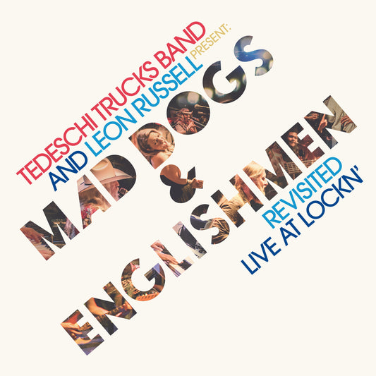 Album cover featuring concert photos overlaid with diagonal text reading Mad Dogs & Englishmen.