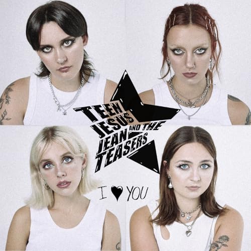Four young women with pale skin and direct gazes, album art.