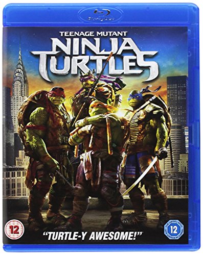 Teenage Mutant Ninja Turtles Blu-ray cover featuring the four turtles.