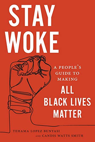 Red book cover with raised fist illustration and bold white text.