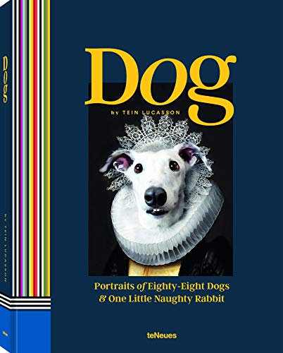 Book cover featuring a white dog with a ruffled collar, titled "Dog.