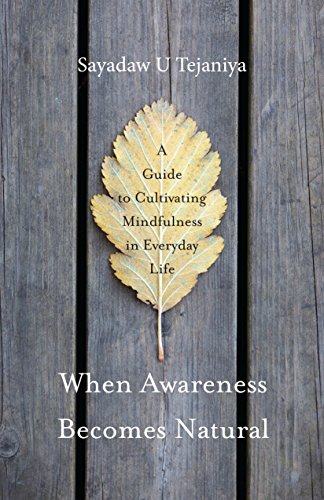 Book cover with a leaf and title: “When Awareness Becomes Natural.”