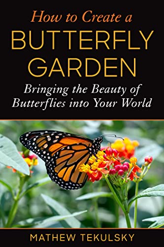Book cover with monarch butterfly on orange and red flowers.