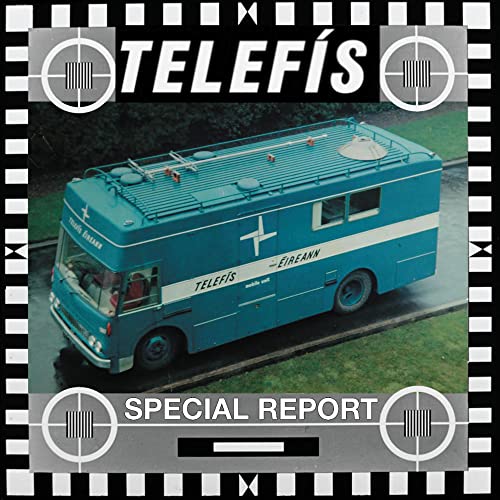 CD cover featuring a blue Irish television mobile unit vehicle.