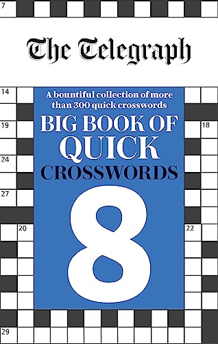 The Telegraph Big Book of Quick Crosswords 8 cover with a blue central panel.