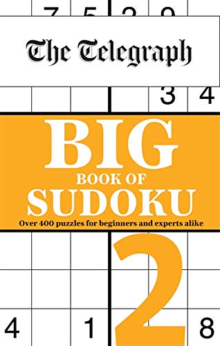 Book cover: "The Telegraph Big Book of Sudoku 2" with puzzle grid.