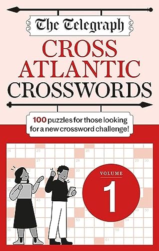 Book cover for The Telegraph Cross Atlantic Crosswords Volume 1 with puzzle grid illustration.