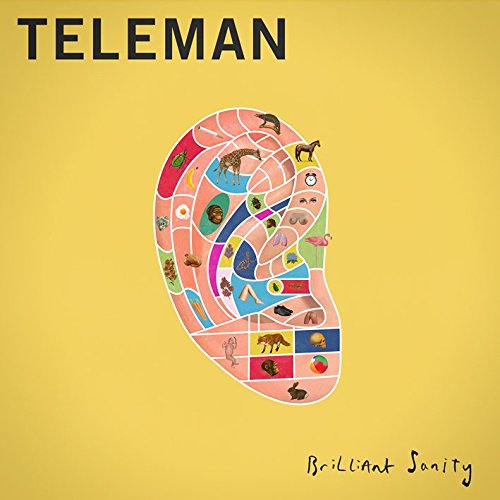 CD cover for Teleman’s “Brilliant Sanity” featuring an illustrated ear.