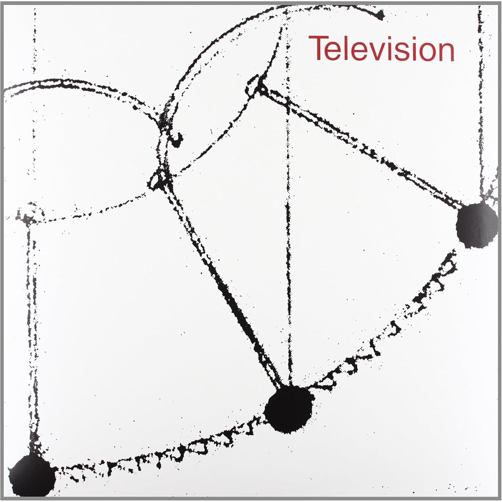 Black and white abstract album cover for Television vinyl record.