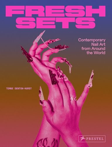 Book cover featuring hands with dramatically long, artistic pink nails.