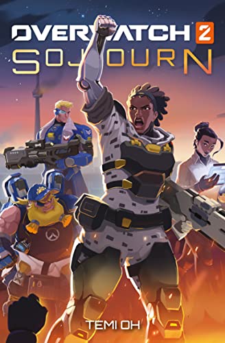 Overwatch 2: Sojourn book cover featuring the character Sojourn in action.