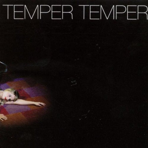 CD cover for "Temper Temper" with a dark, moody painting of a woman.