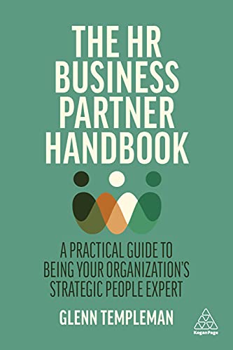 Book cover: "The HR Business Partner Handbook" with abstract people graphic.