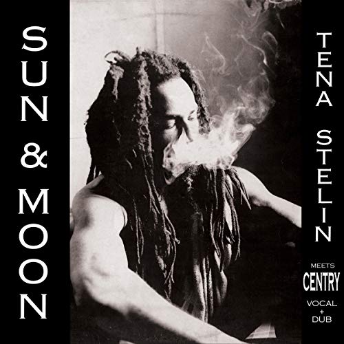 Black and white vinyl album cover featuring a man with dreadlocks smoking.