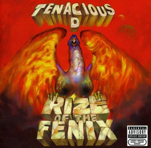 Album cover with a phoenix rising from flames, red background, and bold text.
