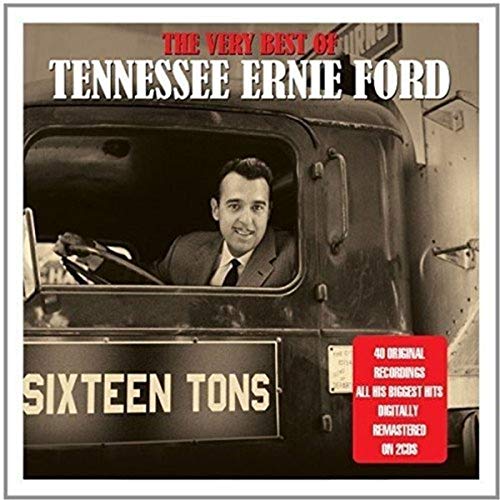 Tennessee Ernie Ford sitting in the driver's seat of a truck on CD cover.