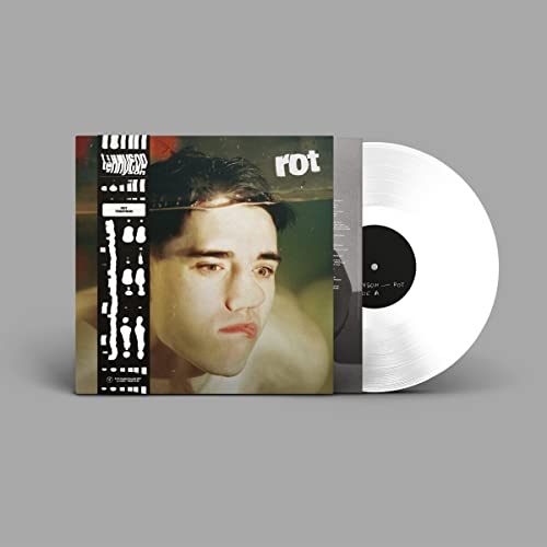 Tennyson’s “Rot” vinyl record with portrait cover and white disc.