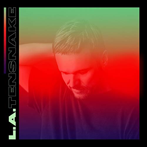 Album cover for Tensnake’s “L.A.” featuring a blurred portrait.