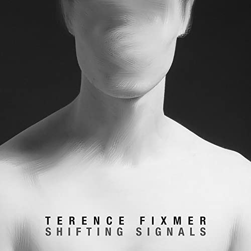 Black and white CD cover with a blurred, painted-over face and text.