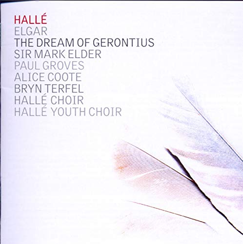 CD cover with text listing performers and a feather illustration on a white background.
