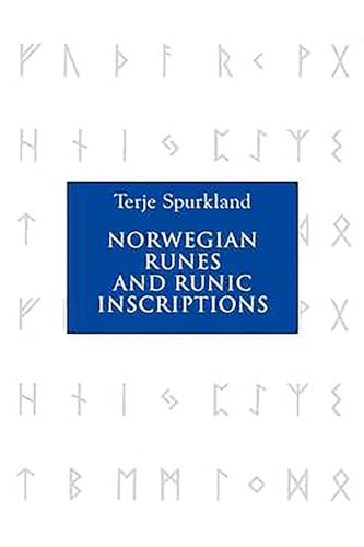 Book cover: “Norwegian Runes and Runic Inscriptions” with runic symbols.